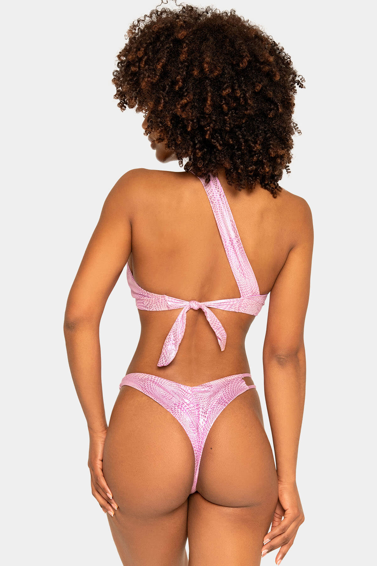 Bikini Atlantis Giebelle vista posterior - Efecto escamas sirena rosa espalda
