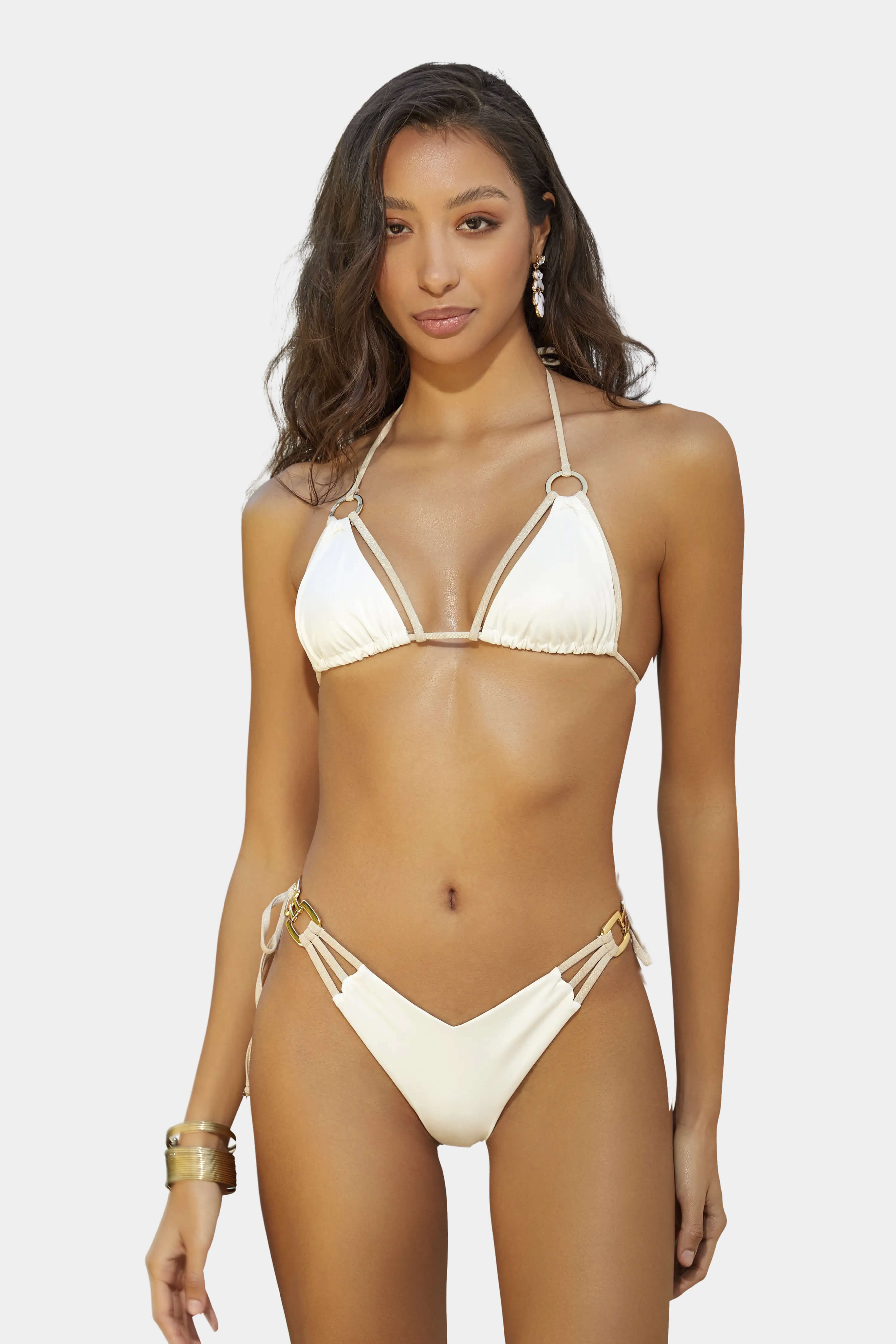 Bikini White Angel Giebelle vista posterior - Pureza angelical blanco celestial espalda