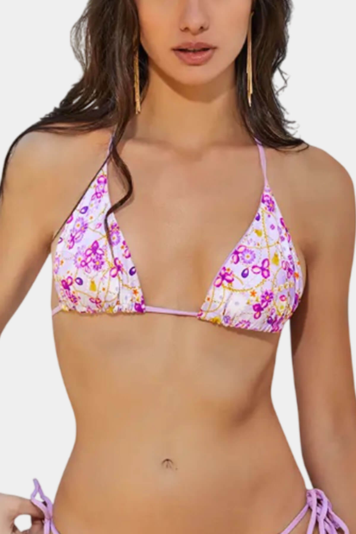 Top Purple Rain Giebelle - Parte superior bikini púrpura místico lluvia elegante premium